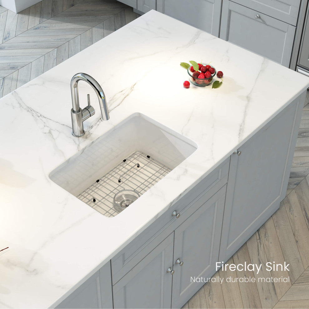 Landis 32"³ Fireclay Kitchen Undermount Sink Single Bowl