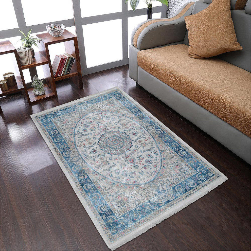 MACHINE MADE POLYESTER AREA RUGS  -Multicolor, Oriental ,Rugs for Living Room