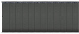 Koala Gray 12-Panel Track Extendable Vertical Blinds 140-260"W