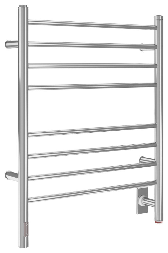 Ancona Prestige 8-Bar Polished Stainless Steel Towel Warmer With On-Board Timer