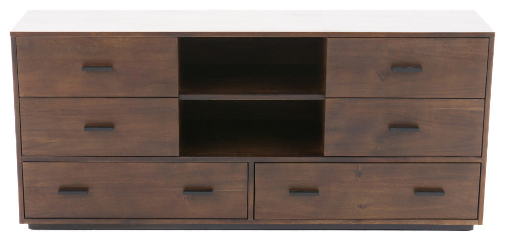 Nova Domus Fantasia Contemporary Walnut Dresser