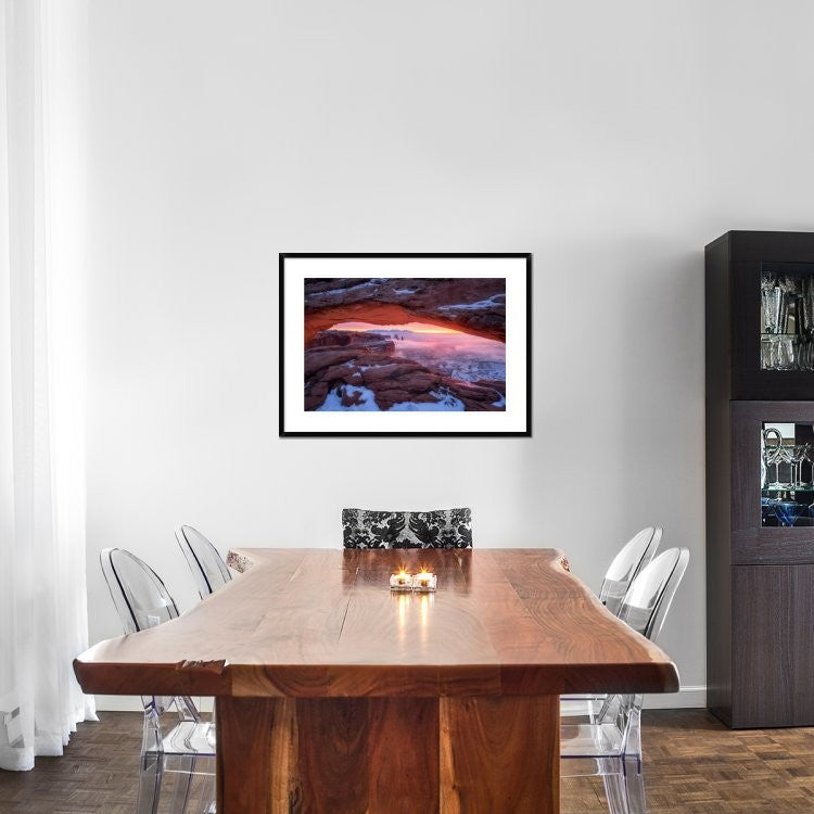 "The Moment Right Before Sunrise" Framed Digital Print by Daniel F, 38"x28"