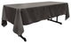 LA Linen Rectangular  Polyester Poplin Tablecloth, Charcoal, 60"x126"