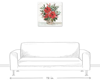 Holiday Bouquet 24x24 Canvas Wall Art