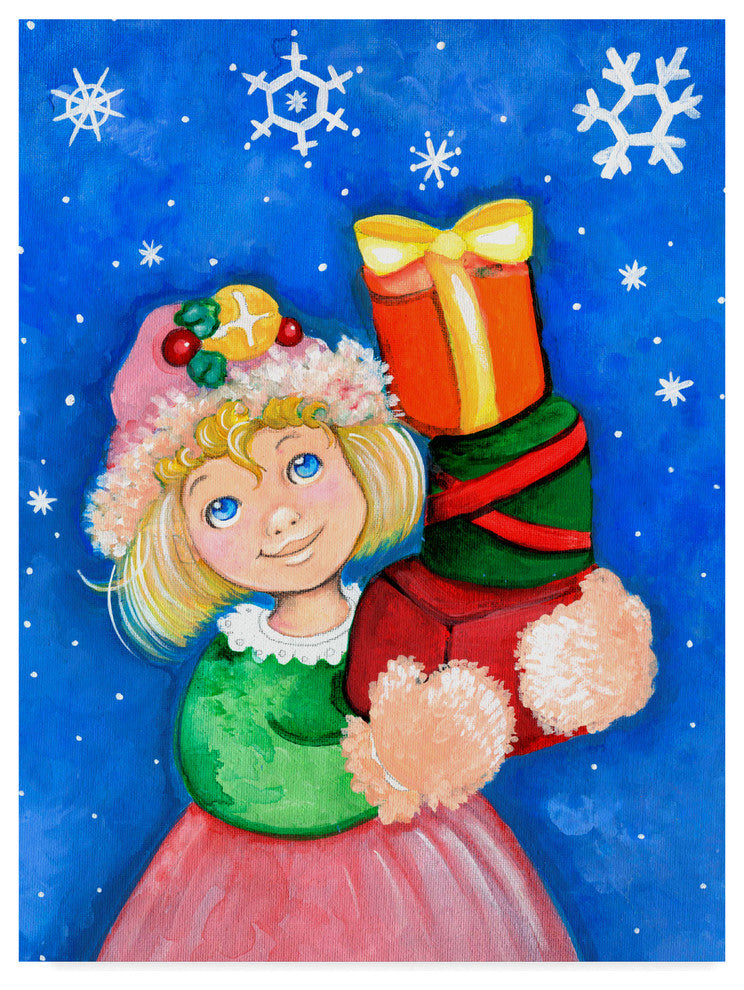 Valarie Wade 'Elf Gifts' Canvas Art, 24"x18"