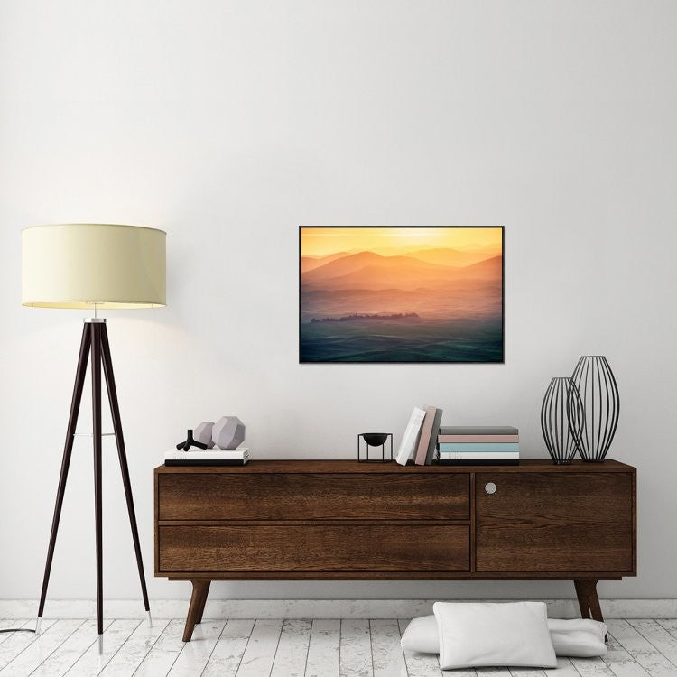 "Dreamy Morning" Framed Canvas Giclee by Naphat Chantaravisoot, 37x25"