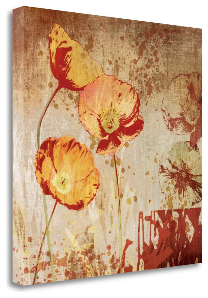 "Poppy Heat II" By Tandi Venter, Giclee Print on Gallery Wrap Canvas