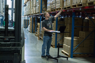 High Rise Mobile Adjustable Standing Desk