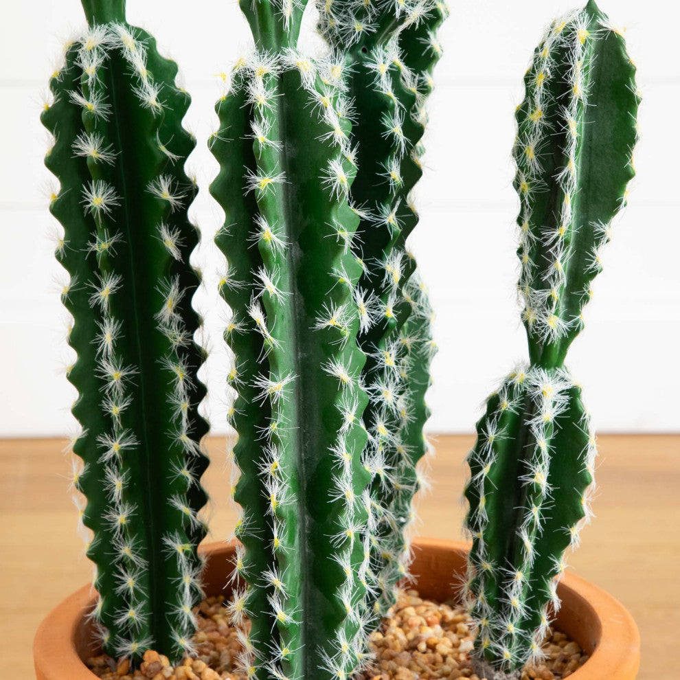 41in. Artificial Cactus, Terracotta Planter