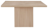Belinda Beech Wood and Oak Veneer  Dining Table, Oak, 54" W X 54" D, 1 Table