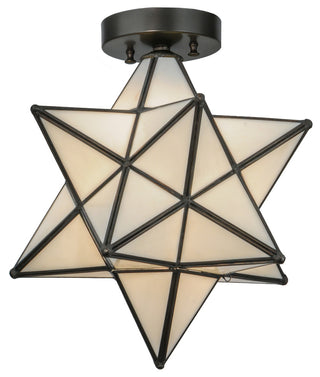 12W Moravian Star White Flushmount