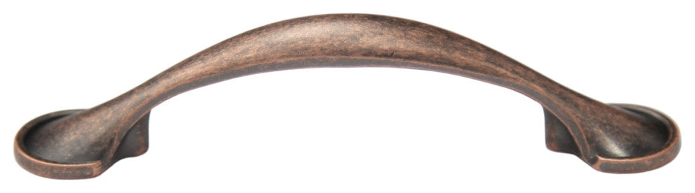 Mascot Hardware 3 inch CTC Copper Arch Drawer Pull - Pack of 10