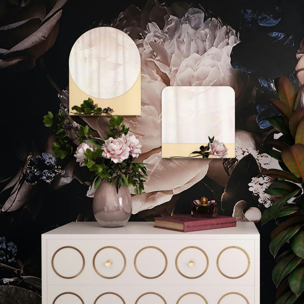 TOV Furniture Trigg Round Accent Mirror