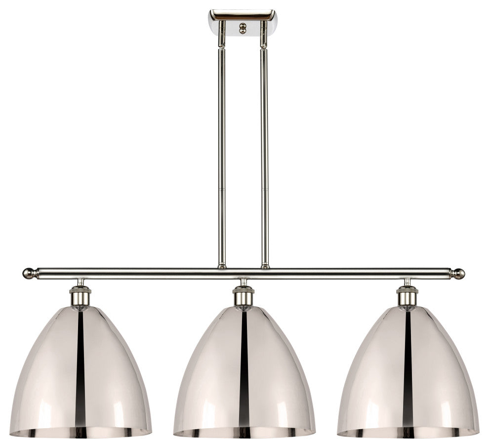 Ballston Dome Island Light, Polished Nickel, Polished Nickel
