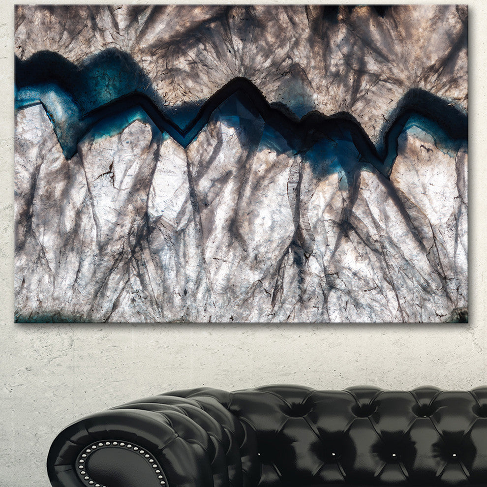 Backlit Mineral Macro, Abstract Canvas Wall Art Print, 40"x30"