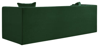 Everett Upholstered Sofa, Green, Chenille Fabric