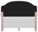 Karley Upholstered Bed, Pink Faux Leather, Full