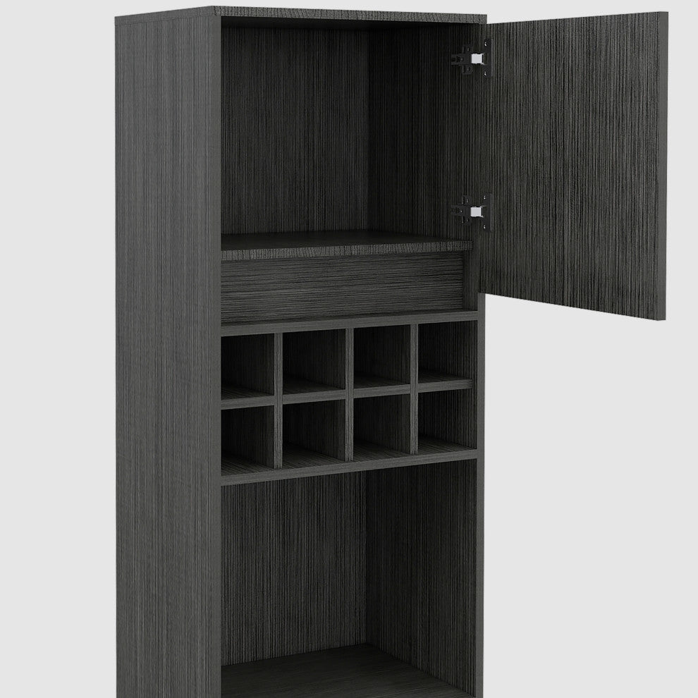 Talmage High Bar Cabinet, Smokey Oak