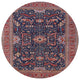 Ahgly Company Indoor Round Mid-Century Modern Area Rugs, 7' Round