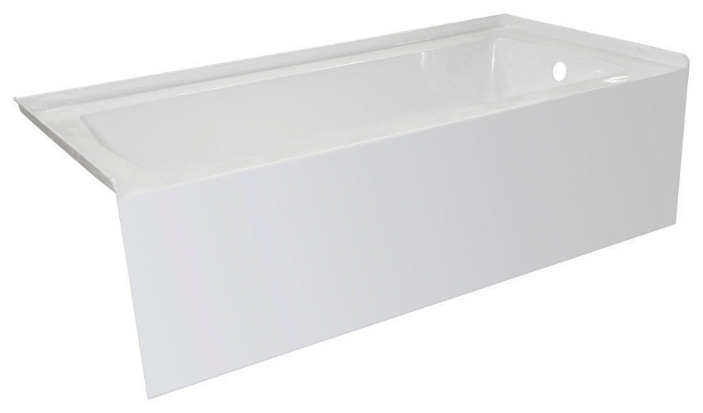 Valley Acrylic Above Floor Rough In pOVO Acrylic Multi-Layered Bath Tub 72", Whi