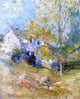 John Twachtman The Artist's House Through the Trees Gallery Wrapped Canvas Print