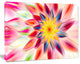 Pink Dancing Flower Petals, Floral Canvas Art Print, 20"x12"