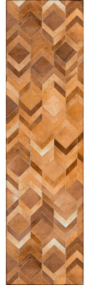 Indoor/Outdoor Stetson SS5 Spice Machine Washable 2'3" x 10' Runner Rug