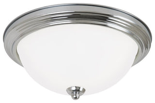 Seal Gull Lighting 2-Light Ceiling Flush Mount, Chrome