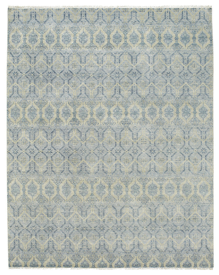 Capel Burmesse-Temple Lt. Azure 1883_400 Hand Knotted Rugs - 8' 6" X 11' 6"