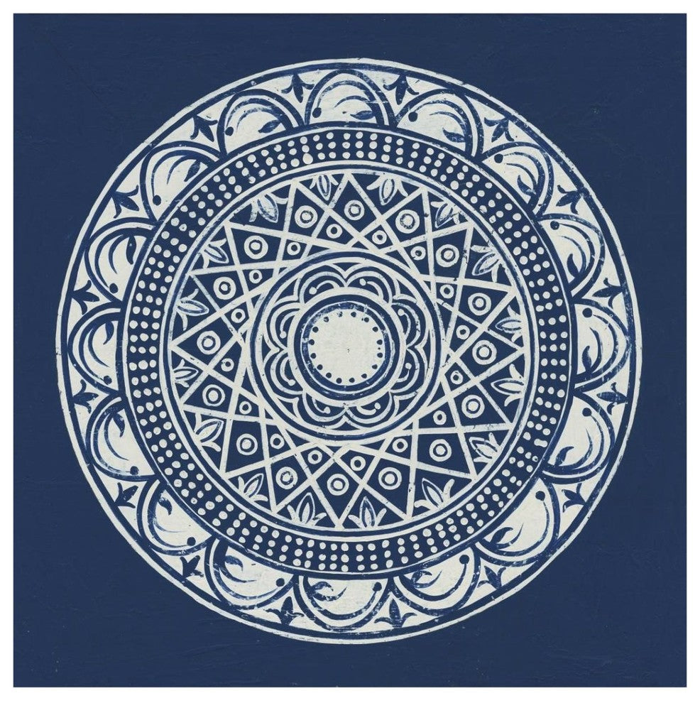 "Seville III Dark Blue FB" Digital Paper Print by Kathrine Lovell, 42"x42"