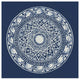 "Seville III Dark Blue FB" Digital Paper Print by Kathrine Lovell, 42"x42"