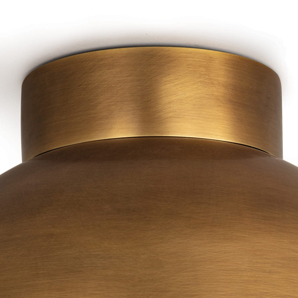 Montreux Flush Mount, Natural Brass