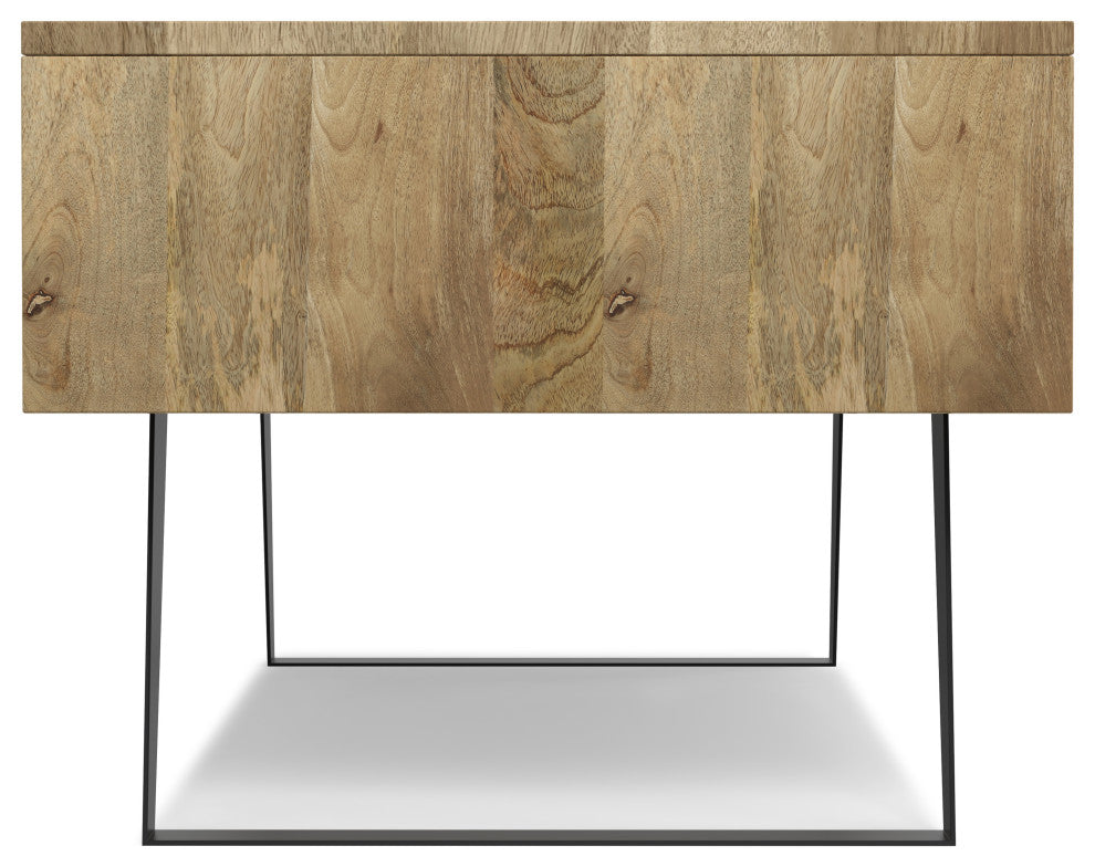 Lowry Solid Acacia Wood Coffee Table, Natural
