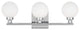 Visual Comfort Studio Clybourn Three Light Bath Vanity, Chrome