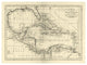 "Chart of the West Indies, 1795" Digital Paper Print by Mathew Carey, 42"x31"