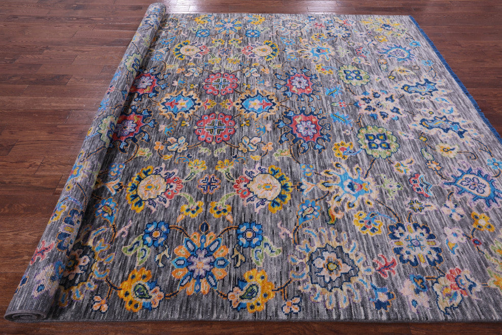 Turkish Oushak Handmade Wool Rug 8' 4" X 10' 0" - Q15618