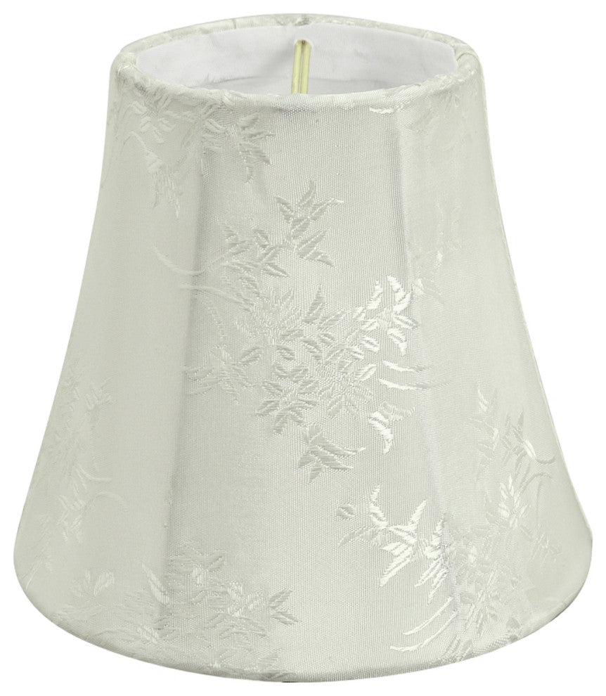 30272-5 Small Bell  Chandelier Clip On Lamp Shade Ivory 3"x5"x4"