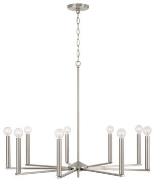 Capital Lighting 448691 Portman 9 Light 34"W Candle Style - Matte Black