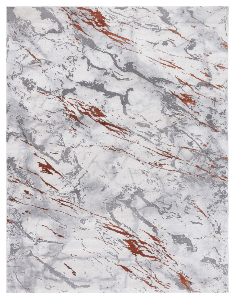 Safavieh Craft Collection CFT866F Rug, Grey/Orange, 9' X 12'