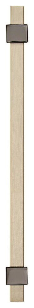 Mulino 5-1/16" Centers Silver Champagne/Black Nickel Pull