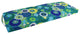 54"X19" Patterned Outdoor Spun Polyester Bench Cushion, Luxury Azure