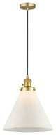 Innovations 201CSW-SG-G41-L-LED Cone 1 Light Mini Pendant, Switch, Satin Gold