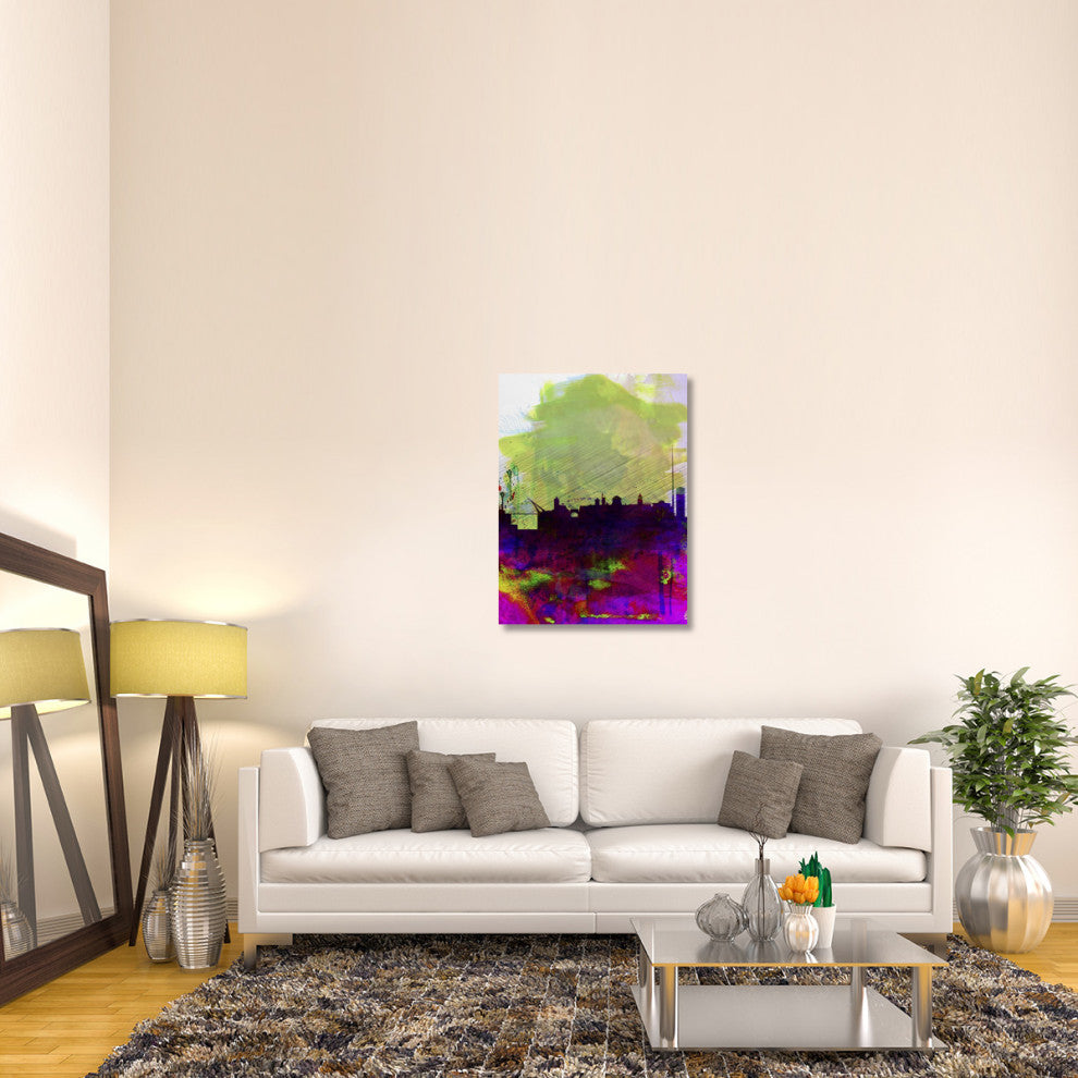 "Dublin Watercolor Skyline" Fine Art Print