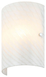 Swirled 2-Lt  Sconce - Chrome