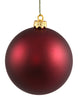 Vickerman N592519DMV 10" Wine Matte Ball Ornament