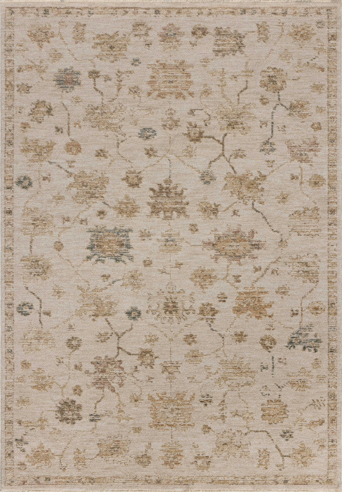 Loloi Willa Bone / Multi 9'-3" x 9'-3" Round Area Rug