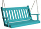Poly Traditional English Porch Swing, Aruba Blue, 4 Foot
