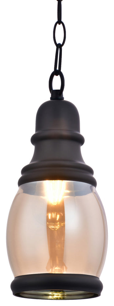 Lazzur Alagnon 1 Light 5" Matte Black Pendant