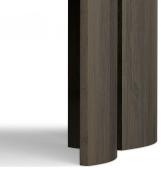 Robin Solid Mango Wood 2 Piece Nesting Table, Ash Grey