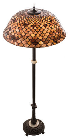 Meyda Lighting 230384 62" High Fishscale Floor Lamp